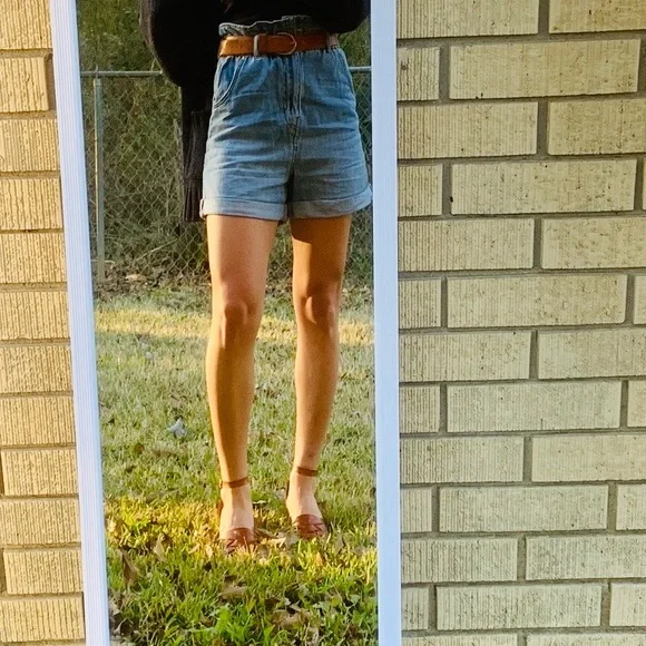 H&M High Rise Denim Shorts - Picture 9 of 15